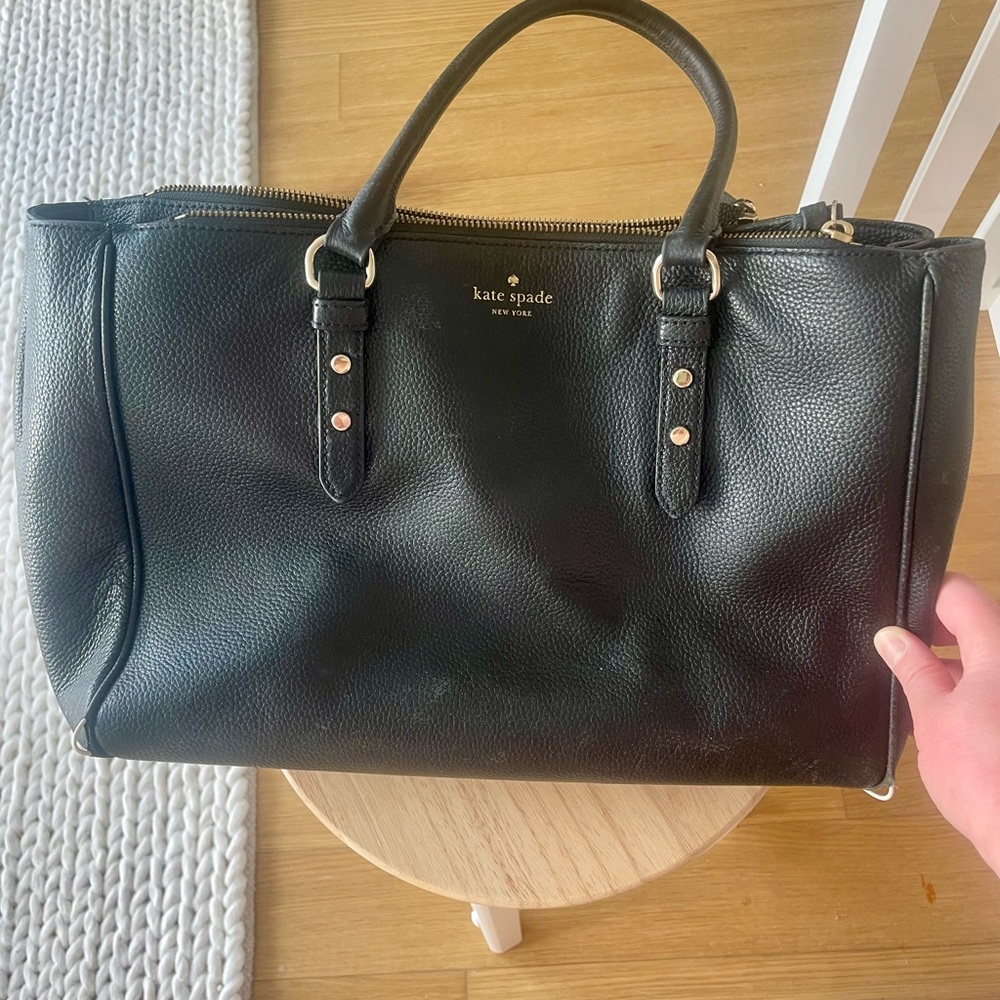 Kate Spade New York Leighann Mulberry Street Shoulder Bag Handbag (Black)